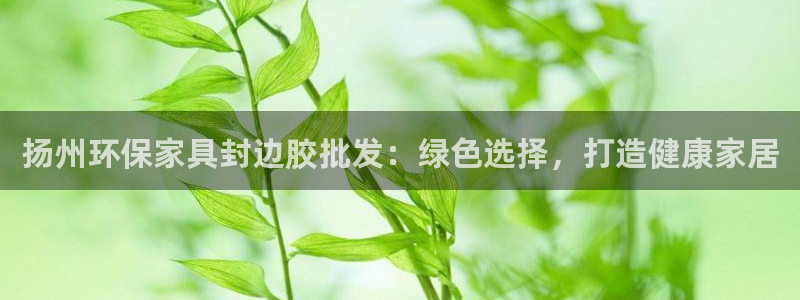 杏耀平台一安全注册入口：扬州环保家具封边胶批发：绿色选择，打